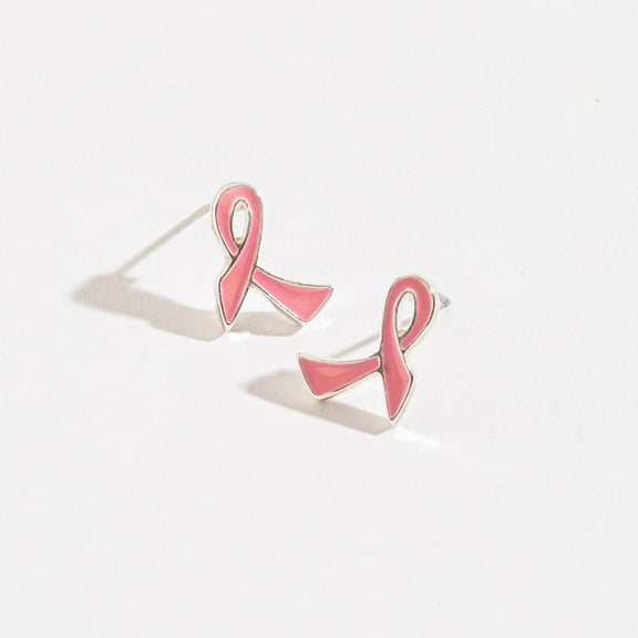 Women's Pink Ribbon Earsense Earrings by Howard's