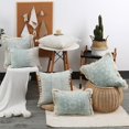 thumbnail image 1 of Vintage Pillow Cover Green Cushion Cover Cotton Linen With Tassles for Home Decoration Living Room RetroF He Qiyong unisex, 1 of 1