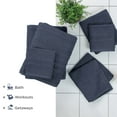 thumbnail image 6 of Martex 6-Piece Towel Set | 100% Cotton Soft & Absorbent Bath Towels | Estate Blue, 6 of 10
