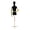 Black, variant on Adjustable Female Dress Form Mannequin with Golden Arms and Legs