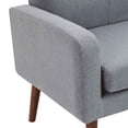 thumbnail image 3 of MOJAY Mid-Century Modern Fabric Upholstered Loveseat, Gray, 3 of 9