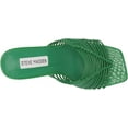 thumbnail image 5 of Steve Madden Bonds Green Cage Square Toe Stiletto Heel Mules Slide Sleek Sandal (10, Green), 5 of 8