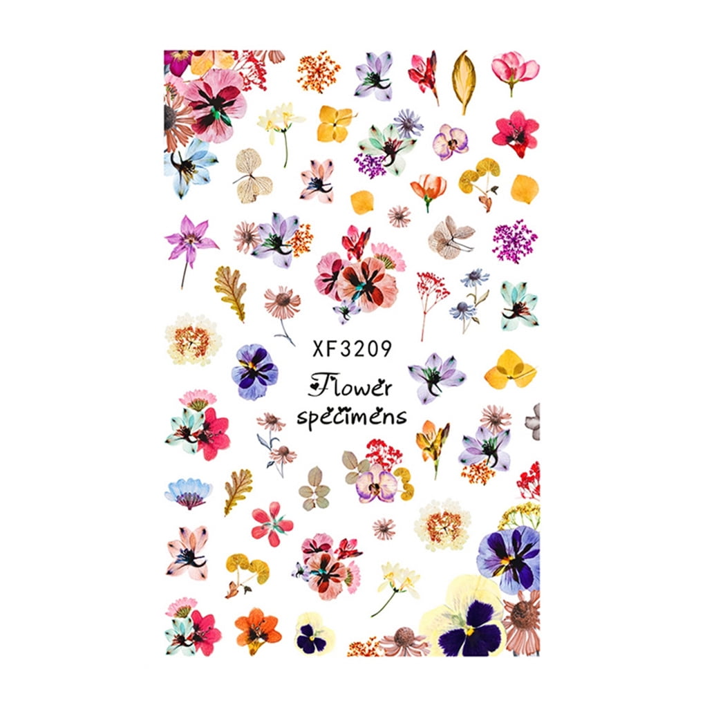 flower nail decals