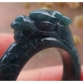 thumbnail image 5 of Certified Green Burma 100% Natural A JADE Jadeite Dragon RING USA. 11.5 RING 673558 TN, 5 of 12