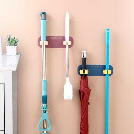

SunSunrise Mop Hook Punch-free Moisture-proof ABS Mops Brooms Wall Hook for Kitchen