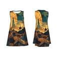 thumbnail image 7 of Balery Sunset Desert Journey Pattern Women’s Summer Dresses – Loose Sleeveless Sundress, Casual and Comfortable Beach Dress for Hot Days, 7 of 7