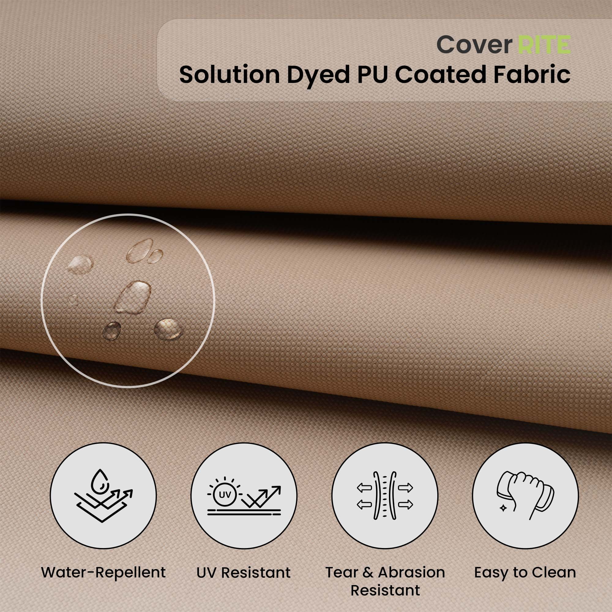Covers & all CoverRite Square Dining Chair Cushions 3" Foam Tear and UV Resistant Outdoor chairs