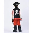 thumbnail image 2 of Pirate Costume for Kids, Boys Captain Buccaneer Fancy Dress up with Hat,Sword,Eye-patch 3-10years, 2 of 6