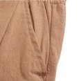 thumbnail image 4 of Vedolay Men Pants Mens Streetwear Elastic Waist Loose Straight Leg Baggy Cargo Pants with Multi Pockets,Khaki XL, 4 of 5