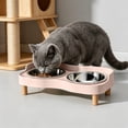 thumbnail image 6 of FEOLGEHLY Slow Feed Raised Stainless Steel Dog Cat Bowl Set, Non Skid Anti Spill Neck Protect Eco-friendly Base Double Food Water Bowl for Small Dogs and Indoor Cats Daily Feeding Use, 6 of 6