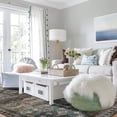 thumbnail image 3 of Balacho Elegant Vintage Boho Distressed Faux Wool Area Rug, 4' x 6', Brown, 3 of 8