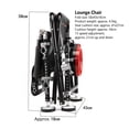thumbnail image 6 of Fogcroll Fishing Chair Folding Fishing Deck Chair Portable Camping Chair Beach Chair with Backrest Rod Holder,Adjustment 13 Gear Rise Fall 21cm Support over 300 Lbs Fisherman Gift, 6 of 13
