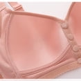 thumbnail image 6 of STETMN Womens Plus Size Front Closure Wireless Bras Push Up Breathable Shaping Vest Style Sleep Everyday Bra, 6 of 8