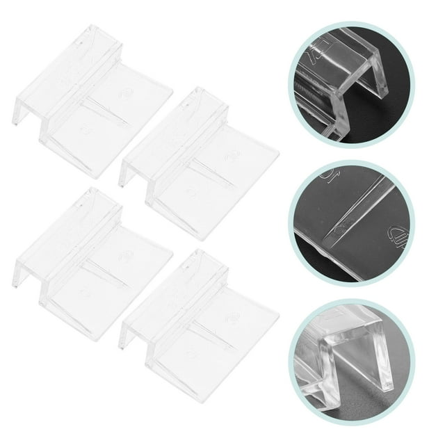 TABLZONE Lot de 3 Support de Couvercle d'Aquarium en Acrylique Transparent Entretien
