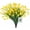 Yellow, variant on Calla Lily (5Heads) Artificial Flowers for Outdoors, Fake Plants UV Resistant Faux Plastic Flowers Indoor Outside Planter Home Porch Summer Cemetery Decor(Yellow)