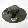 thumbnail image 6 of USB Charging Detachable Solar Charging Fan Built In Large Brim Hat Summer Outdoor Sun Hat Men's Climbing And Fishing Hat (two Fan Styles) Mens Boating Hats Woman Beach Bag Cord for Hat Cute Fall Hats, 6 of 6