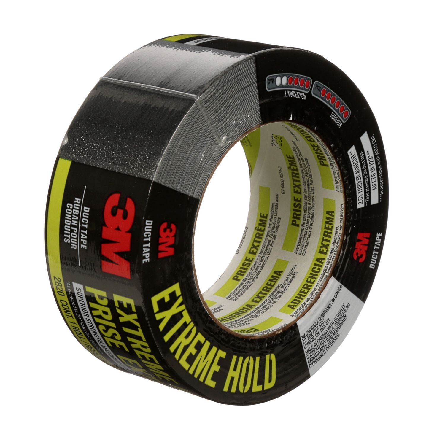 3M™ Extreme Hold Duct Tape, 2820-AF, 1.88 in x 20 yd (48 mm x 18.3 m)