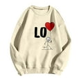 thumbnail image 4 of Couple Sweatshirts Womens Sweatshirts No Hood Valentines Day Couple Sweatshirts Mens Sweatshirts Unisex Graphic Print Crewneck Pullover Soft Casual Long Sleeve Hoodless Top, 4 of 4