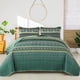 thumbnail image 1 of Colcha WONGS BEDDING Boho, tamaño completo, microfibra verde, 200 x 230 cm, 1 of 7