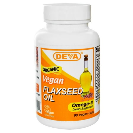 Vegan, Flaxseed Oil, Omega-3, 90 Vegan Caps (Best Vegan Omega 3 Supplement)