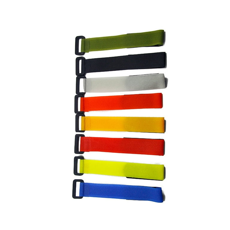 Pack of 25 Fishing Rod Belts Holder Nylon Plastic Adjustable Pole Stretchy  Band Portable Freshwater Saltwater Strap Color Random 