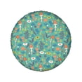 thumbnail image 2 of Kll Mushrooms And Flowers Tire Cover,Universal Wheel Tire Cover For Trailer, Rv, Suv, Truck,Camper And Many Vehicle,(15 Inch), 2 of 8