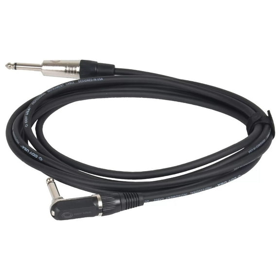 Odyssey OSIC120A 1/4″ to 1/4″ Angle Instrument Cable - 20 Feet