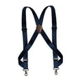 thumbnail image 3 of Mens Suspender Adjustable with Swivel Hooks Trucker Suspenders Trousers Apparel Navy, 3 of 8