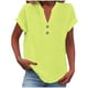 thumbnail image 2 of Camisetas para mujer,Camiseta de cuello en V para mujer, blusa holgada de mezcla de algodón y lino, top informal de manga larga para uso diario, sopatenor, 2 of 6