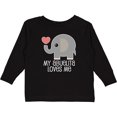 thumbnail image 3 of Inktastic My Abuelita Loves Me Gift Boys or Girls Long Sleeve Toddler T-Shirt, 3 of 5