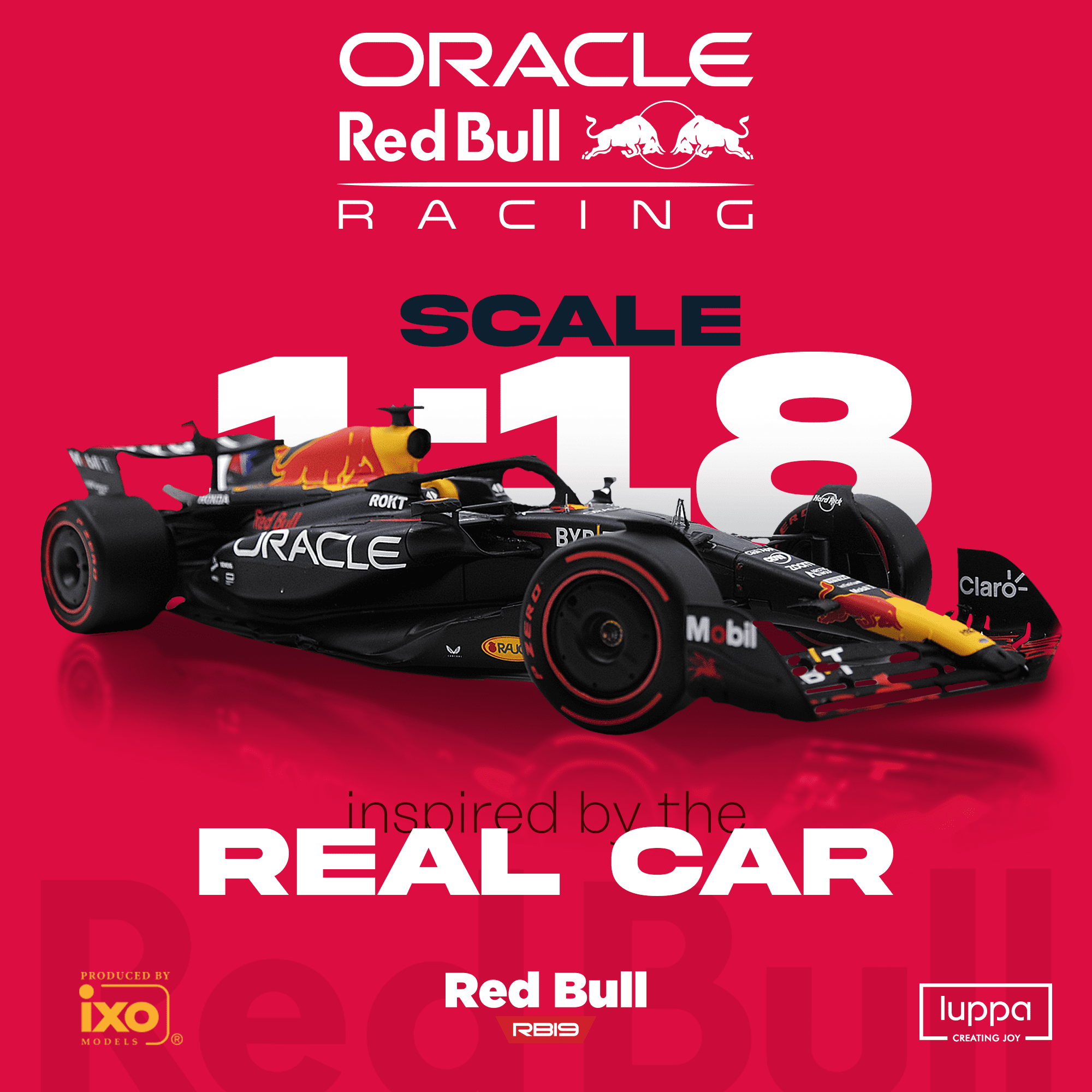 Formula 1 RB19 Model Kit - 1:18 Scale Racing F1 RB19 Model Inspired by Checo Pérez & Max Verstappen Building kit, Collectible diecast, 140 Pieces