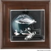 Philadelphia Eagles Brown Frame Mini Helmet Display Case