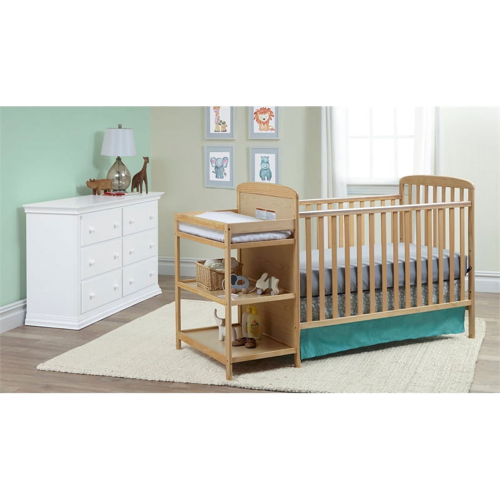 Walmart crib hotsell changing table combo