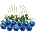 thumbnail image 1 of Ramo de Flores de Seda de Imitación CHAO Azul 10 Piezas, 1 of 5
