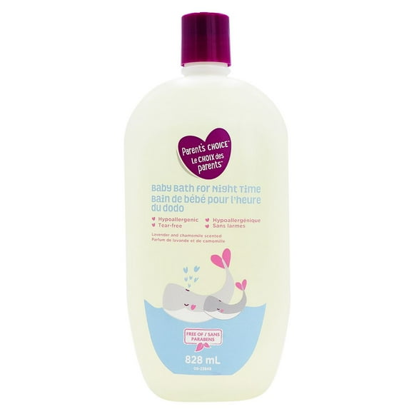 Parents Choice Bain de bebe pour l'heure du dodo, 828ml