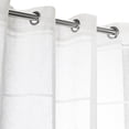 thumbnail image 2 of Ricardo Horizon Stripe Textured Semi-Sheer Grommet Curtain Panel, 2 of 4
