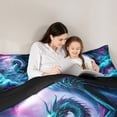 thumbnail image 5 of Castle Fairy Teens Magical Dragon Full Size Comforter Sets,Gothic Animal Bedding Sets, 5 of 8