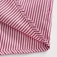 thumbnail image 4 of QUNYINEY Casual Tshirts Shirts for Men Long Sleeve Collared Red Striped Tops Drop Shoulder Loose Button Down Cocoon T-Shirts, 4 of 9