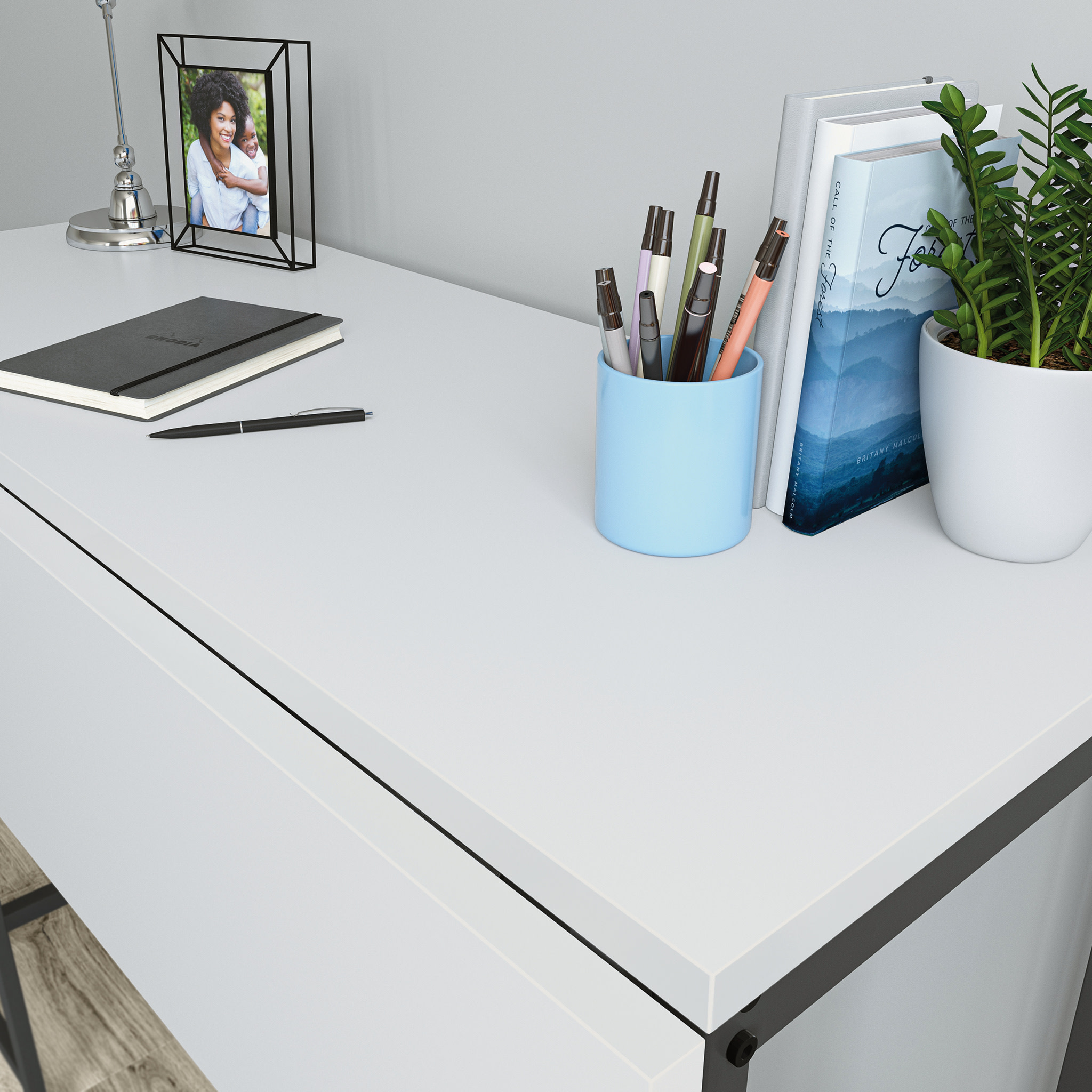 Sauder North Avenue Modern Drop Leaf Dining Table,, White Finish