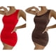 thumbnail image 4 of Jumpingount Vestido de tirantes finos informal para mujer, vestido veraniego con cuello Irregular, ropa de verano para vacaciones en la playa y discoteca Vestidos Café L Jumpingount AP010938-09, 4 of 6