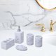 thumbnail image 1 of Juego de accesorios de baño de 5 piezas, taza para gárgaras, botella de loción, jabonera, independiente para baño, tocador, encimera, apartamento, blanco Baoblaze Plato de jabón de baño, 1 of 7