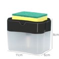 thumbnail image 3 of Soap Dispenser,Dish Soap Dispenser for Kitchen,Sponge Holder Sink Dish Washing Soap Dispenser, 3 of 3