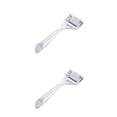 thumbnail image 1 of Billuyoard Skiver de cuero Skiving Shove Safe Trimming Supplies Herramientas profesionales de artesanía en cuero Accesorio de corte Artículos plata 2Conjunto, 1 of 6