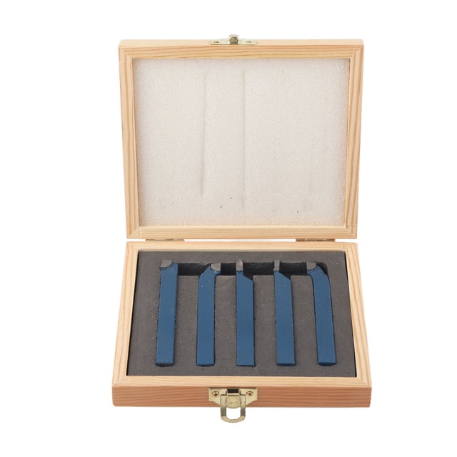 Shexton Herramienta de torneado, Herramienta de torneado 5 Piezas, Juego de Herramientas de torneado de Soldadura con Punta de carburo, Piezas de máquina Herramienta(10 * 10mm)