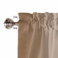 thumbnail image 5 of Half Window Curtains 24 Inches Long, Brown Ombre Window Treatment Curtain Drapes, Modern Gradient Art Abstract Short Curtains Tiers for Kitchen Over Sink, 27.5"x24", 2 Panels, 5 of 7
