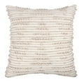 thumbnail image 2 of Ox Bay Petra 20" x 20" Beige/White Geometric Reversible Indoor/Outdoor Adult Decorative Throw Pillow, 2 of 7