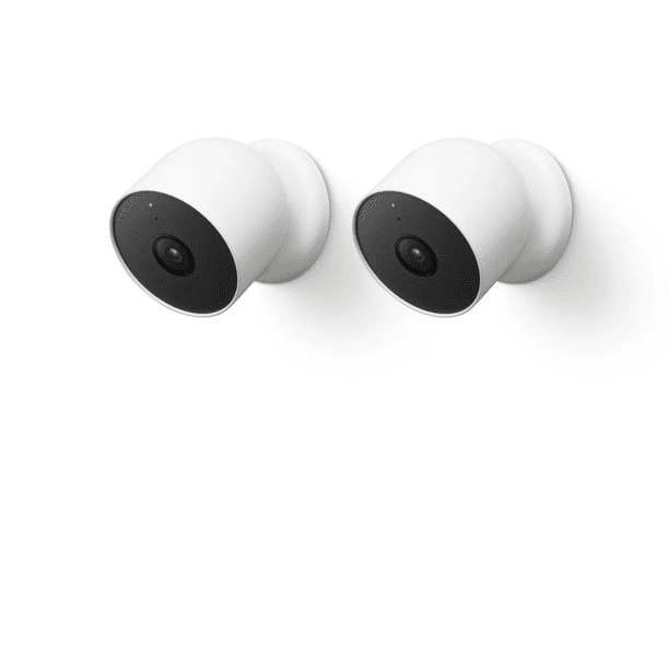 - White (Battery) Indoor/Outdoor Cam Nest Google コンパクト ホワイト Cam Nest Google みぃ 1 Amazon : Pack 防犯カメラ