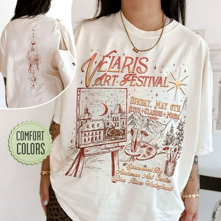 

ACOTAR Night Court Fan Comfort Colors Shirt Velaris Art Festival Shirts SJM Merch To The Stars Who Listen Gift For Book Lover ciEN01081-2SIDE