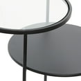 thumbnail image 5 of DecMode 22" x 23" Black Metal Modern Accent Table, 5 of 12