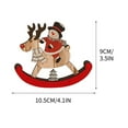 thumbnail image 3 of Vrorvz Christmas Decorations Vintage Christmas Ornaments Wooden Sleigh Ornaments Unique Christmas Ornaments Elderly Snowman Design for Holiday Decor Gift for Home or Office, 3 of 3